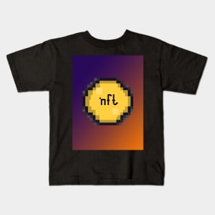 Pixel Art: NFT Coin Kids T-Shirt